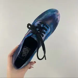 Vans Shoes Vans Authentic Lo Pro Purple Blue Galaxy Print